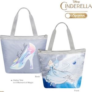 Disney Lesportsac Cinderella Hailey tote a moment of magic glass slipper…